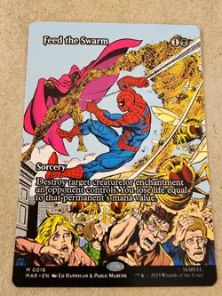 Feed the Swarm - #16 Regular (Borderless) Spider Man Eternal-Legal - Mtg - Image 1