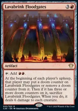 MTG Magic the Gathering Lavabrink Floodgates (53/344) Commander 2020 NM - Image 1