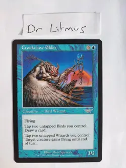 1x Crookclaw Elder Legions Bird Wizard MTG Great Condition - Image 1
