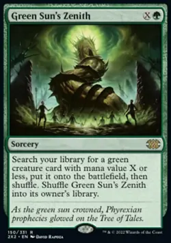 MTG Magic the Gathering Green Sun's Zenith (150/603) Double Masters 2022 NM - Image 1