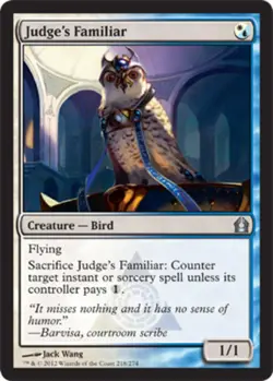 MTG Judge's Familiar - Foil, Return to Ravnica, Moderately Played, English - Image 1