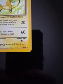 Pokemon 1999 Raichu Holo Rare Base Set 14/102 HP - Image 4