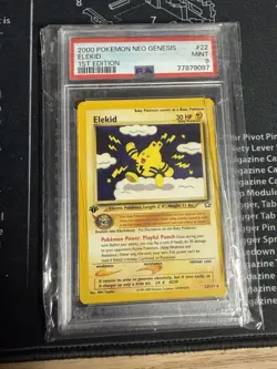 2000 Pokemon Neo Genesis #22 Elekid 1st Edition Mint 9 - Image 1