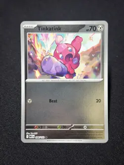 Pokemon TCG - Tinkatink 096/132 (RH Reverse Holo) - Mega Evolution Base - Image 1