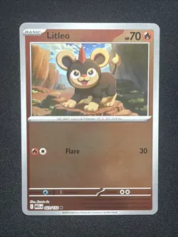 Pokemon TCG - Litleo 023/132 (RH Reverse Holo) - Mega Evolution Base Set - Image 1
