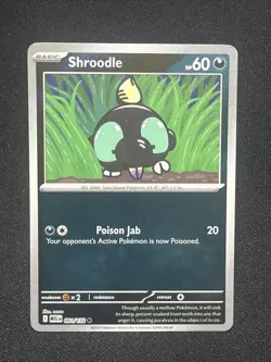 Pokemon TCG - Shroodle 091/132 (RH Reverse Holo) - Mega Evolution Base Set - Image 1