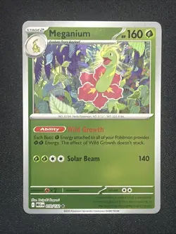 Pokemon TCG - Meganium 010/132 (RH Reverse Holo) - Mega Evolution Base Set - Image 1
