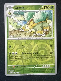 Pokemon TCG - Grotle 011/162 (RH Reverse Holo) - Temporal Forces - Image 1