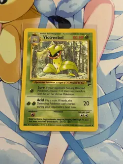 Pokemon TCG Victreebel 32/130 Base Set 2 Non Holo Rare 2000 WOTC VTG LP - Image 1