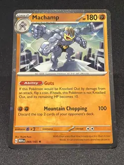 Pokemon TCG - Machamp 068/165 - Cosmo Holo 151 Promo - Image 1