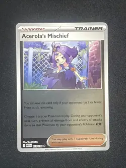Pokemon TCG - Acerola's Mischief 113/132 (RH Reverse Holo) - Mega Evolution Base - Image 1