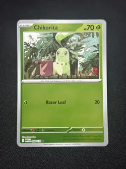 Pokemon TCG - Chikorita 008/132 (RH Reverse Holo) - Mega Evolution Base Set - Image 1