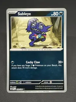 Pokemon TCG - Sableye 059/094 (RH Reverse Holo) - Phantasmal Flames - Image 1