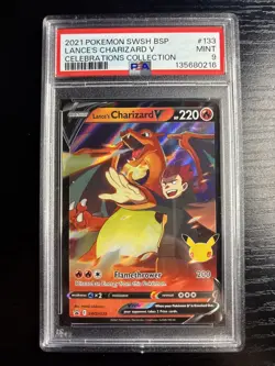 2021 Pokemon SWSH Celebrations Lance’s Charizard V PSA 9 #133 - Image 1