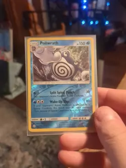 Poliwrath Reverse Holo Foil Pokemon Sun/Moon SM Base Set 32/149 LP - Image 3