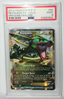 RAYQUAZA EX HOLO #85 PSA 9 2012 POKEMON B&W DRAGON EXALTED - Image 2