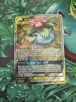VENUSAUR & SNIVY GX TAG TEAM 2019 Sun Moon Black Star Promo #SM229 - Image 1