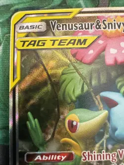 VENUSAUR & SNIVY GX TAG TEAM 2019 Sun Moon Black Star Promo #SM229 - Image 2