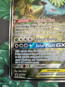 VENUSAUR & SNIVY GX TAG TEAM 2019 Sun Moon Black Star Promo #SM229 - Image 5