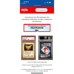 Zapdos Holo Rare 1st Edition 2000 Pokemon Fossil 15/62 PSA 8 NM-MT WOTC - Image 3