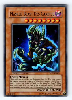 Yugioh Masked Beast Des Gardius TAEV-ENSE1 Super Rare - LP-NM 💎 - Image 1