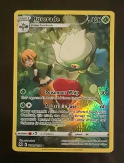 ⭐ Pokemon Roserade Lost Origin Full Art Trainer Gallery TG02 Ultra Rare 2 MT - Image 1