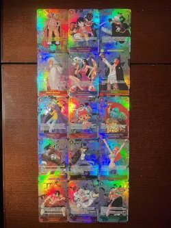 One piece Optcg Proxy/custom Manga Luffy Zoro Shanks Nami Teach Rayleigh Chopper - Image 1