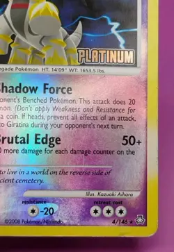 Giratina 4/146 Legends Awakened Reverse Holo Platinum Stamped Pokemon Card - Image 5