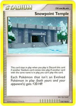 Pokemon Legends Awakened Uncommon Card - Snowpoint Temple 134/146 - Image 1