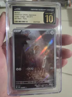 CGC 10 Pristine | Pokemon JPN Cyber Judge Meltan Art Rare 081/071 Card - Image 1