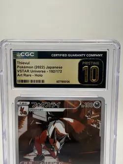 CGC 10 Pristine Thievul 192/172 AR Art Rare VSTAR Universe s12a Pokemon Card - Image 2