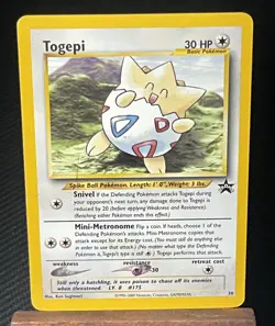 Togepi 30 WOTC Black Star Promo Pokemon Card NM - Image 1
