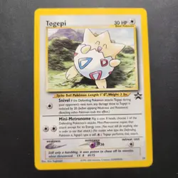 2000 Togepi #30 - Black Star Promo Non-Holo Rare - Pokemon TCG - LP - Image 1