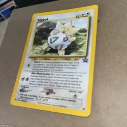 Pokemon Togepi BLACK STAR 30 - WOTC PROMO - League MP - Image 2