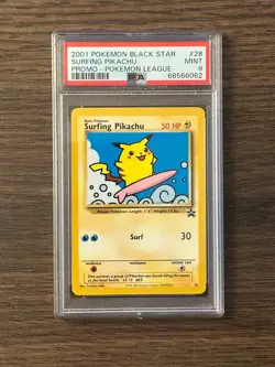 Pokemon Black Star Surfing Pikachu Pokemon League Promo PSA 9 PSA # 68566062 - Image 3