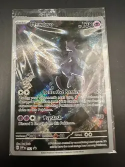 MEWTWO SVP 052 Scarlet Violet 151 Promo Illustration Rare Pokemon Card SEALED - Image 1