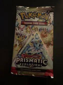 22.46g VERY HEAVY Prismatic Evolutions Pokemon Sealed Booster Pack New - Image 2