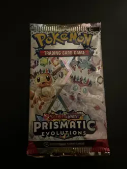 22.58g VERY HEAVY Prismatic Evolutions Pokemon Sealed Booster Pack New - Image 2