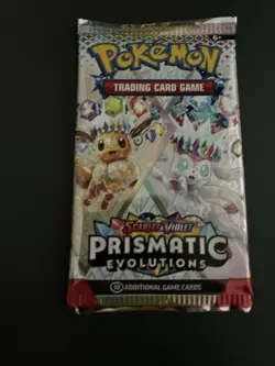 22.28g VERY HEAVY Prismatic Evolutions Pokemon Sealed Booster Pack New - Image 2