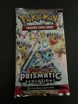 22.48g VERY HEAVY Prismatic Evolutions Pokemon Sealed Booster Pack New - Image 2