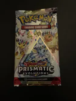 21.81g HEAVY Prismatic Evolutions Pokemon Sealed Booster Pack New - Image 2