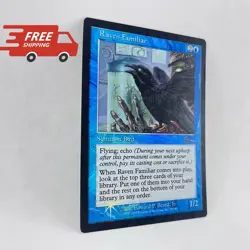 MTG Foil Raven Familiar Urza’s Destiny Magic The Gathering TCG Card - Image 1