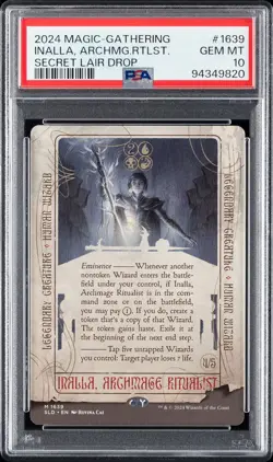 2024 Magic The Gathering Inalla, Archmage Ritualist -Secret Lair PSA GEM MiNT 10 - Image 3