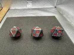 Magic The Gathering 2020 Lot Of 3x D20 Dice MTG Life Counters Spindowns - Image 1