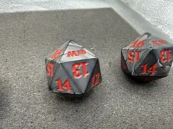 Magic The Gathering 2020 Lot Of 3x D20 Dice MTG Life Counters Spindowns - Image 3