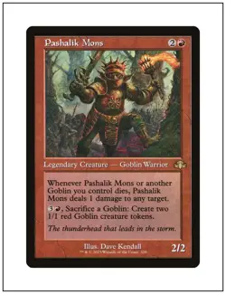 1x Pashalik Mons, Retro Frame Art, Magic MTG NM - Image 1