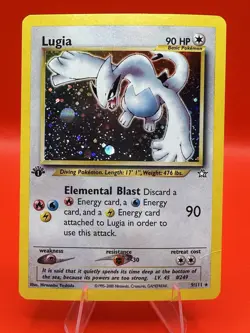 Lugia 1st Edition Holo Neo Genesis 9/111 Rare Pokemon Card - Image 3