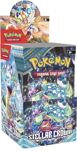 Pokemon TCG Stellar Crown Half Booster Box Sealed | 18 Packs - Image 1