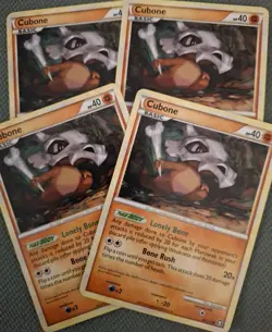 x4 Cubone 60/102 Triumphant Pokemon Tcg - Image 1