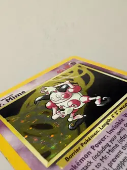 Pokemon TCG Mr. Mime Jungle 6/64 Holo Unlimited Holo Rare LP+ - Image 3